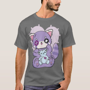 Yami Kawaii Fairy Kei Red Panda Moon Otaku Anime N T-shirt