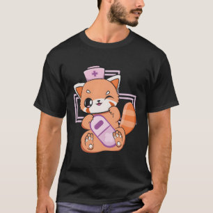 Yami Kawaii Rode Panda Pastel Gothic Beer Otaku An T-shirt