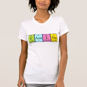 Yamina periodieke tabelnaam shirt