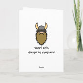 Yampi Erik Feestdagen Kaart (Achterkant)