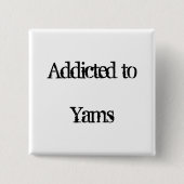 Yams Vierkante Button 5,1 Cm (Voorkant)