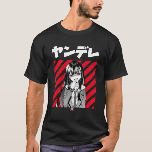 Yandere Japanse anime T-shirt (Voorkant)