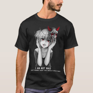 Yandere Oni Mask Manga Style T-shirt