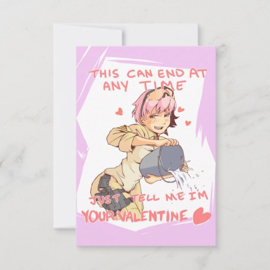 Yandere Operator Valentijn 3 Kaart (Voorkant)