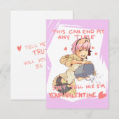 Yandere Operator Valentijn 3 Kaart (Voorkant / Achterkant)