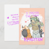 Yandere Operator Valentijn 4 Kaart (Voorkant / Achterkant)