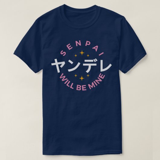 Yandere T Kawaii Japans Anime Manga Otaku T-shirt (Design voorkant)