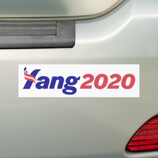 Yang 2020 Bumpersticker (Op auto)