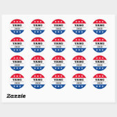 YANG 2020 Verkiezingen Ronde Sticker (Vel)