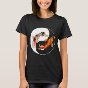 Yang Carp Balance Taijitu Japans Nishikigoi Koi T-shirt