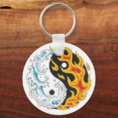 yang flame water sleutelhanger (Voorkant)