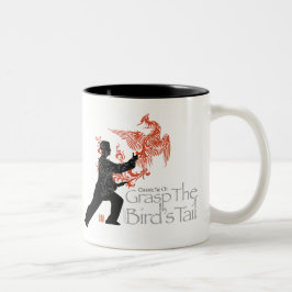 Yang Tai Chi 'Fire Phoenix'-keramische Mok met twe