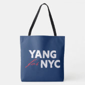 Yang voor de verkiezingsondersteuning van de burge tote bag (Voorkant)