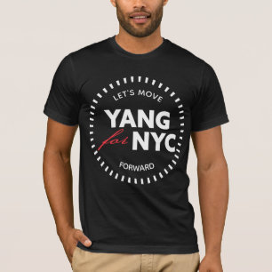 Yang voor NYC Let's Move Forward 46yo Stippen Blac T-shirt