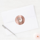 Yang Yang Symbol Balance Blush Grey Pace Spirituee Ronde Sticker (Envelop)