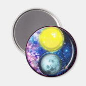Yang-Yin / Sun-Moon magneet (Voorkant / Achterkant)