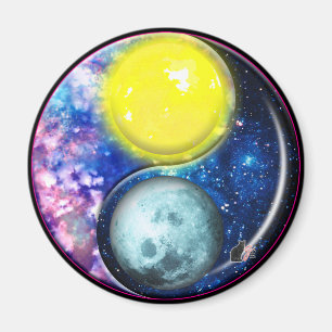 Yang-Yin/Sun-Moon Magnet