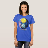 Yang-Yin/Sun-Moon Namaste T-Shirt (Voorkant volledig)