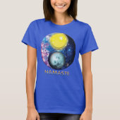 Yang-Yin/Sun-Moon Namaste T-Shirt (Voorkant)