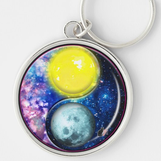 Yang-Yin/Sun-Moon Sleutelhanger (Voorkant)