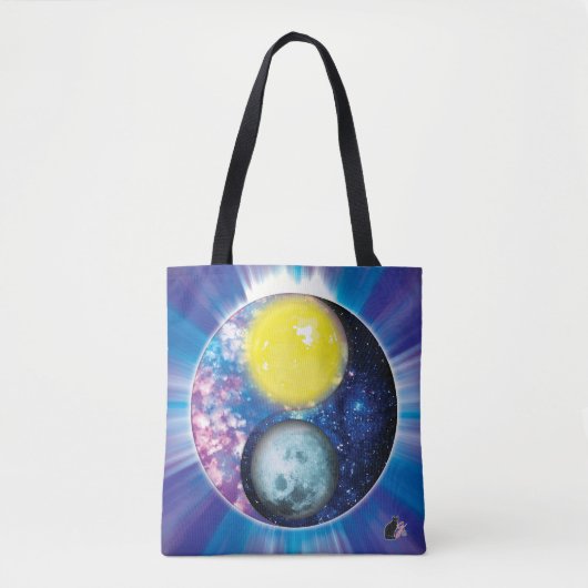 Yang-Yin/Sun-Moon Tote Bag (Voorkant)