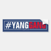 #YangGang - Andrew Yang 2020 Bumpersticker (Voorkant)