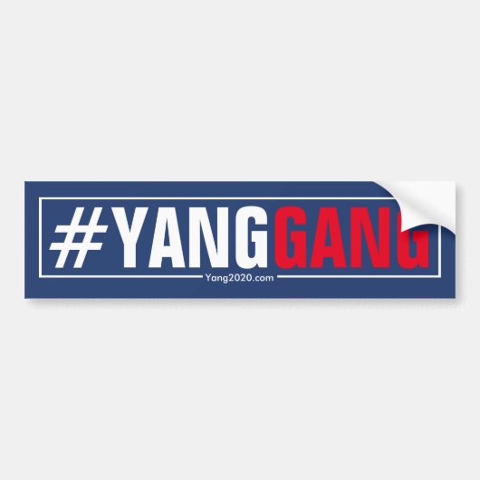 #YangGang - Andrew Yang 2020 Bumpersticker (Voorkant)