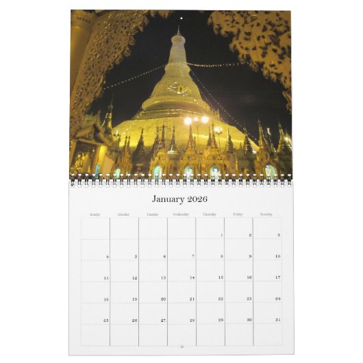 Yangon 2025 kalender (Jan 2026)