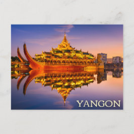 Yangon, Myanmar (Birma) Briefkaart