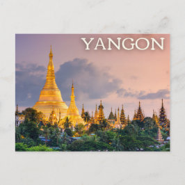 Yangon, Myanmar (Birma) Briefkaart