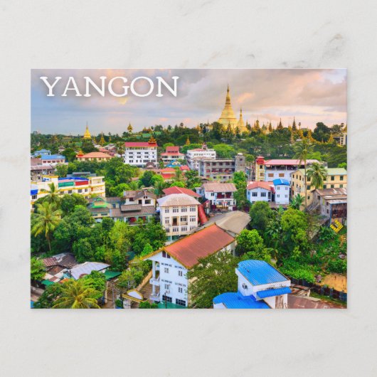 Yangon, Myanmar (Birma) Briefkaart (Voorkant)
