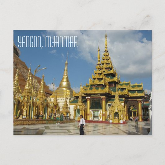 Yangon, Myanmar Briefkaart (Voorkant)