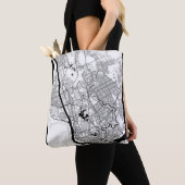 Yangon Myanmar Kaart Tote Bag (Dichtbij)