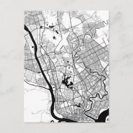 Yangon Myanmar Map Briefkaart