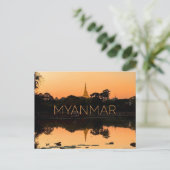 Yangon, Myanmar Reisansichtkaart Briefkaart (Staand voorkant)