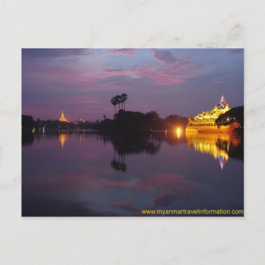 Yangon Royal Lake 1 Briefkaart (Voorkant)