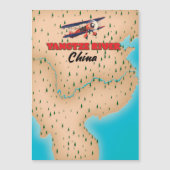 Yangtze, China kaart poster (Voorkant)