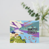 Yangtze Gorges China Briefkaart (Staand voorkant)