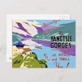 Yangtze Gorges China Briefkaart (Voorkant / Achterkant)