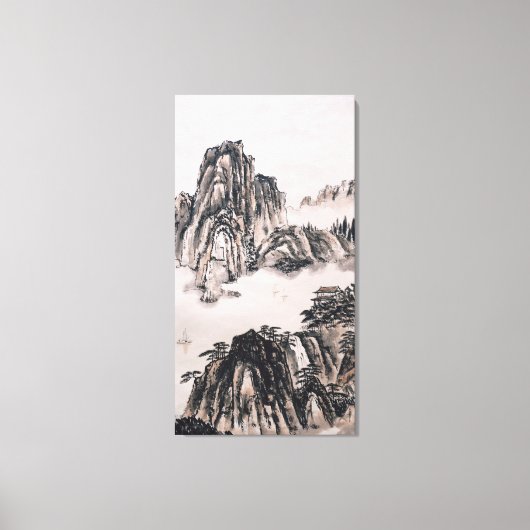 Yangtze in de herfst canvas afdruk (Voorkant)