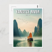 Yangtze River China Briefkaart (Voorkant / Achterkant)