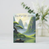 Yangtze-rivier China Briefkaart (Staand voorkant)
