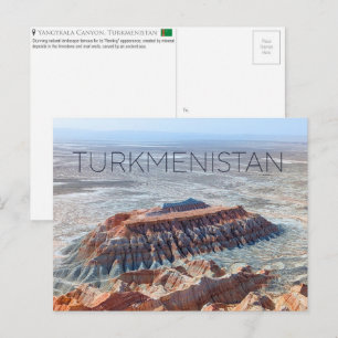 Yangykala Canyon, Turkmenistan Reisansichtkaart Briefkaart
