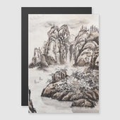 Yangze River met waterval (Voorkant / Achterkant)