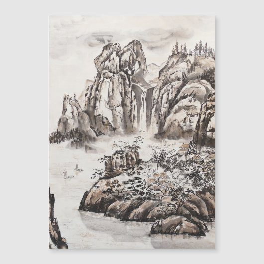 Yangze River met waterval (Voorkant)