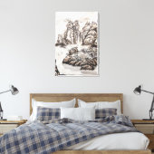 Yangze-rivier met waterval canvas afdruk (Insitu (Slaapkamer))