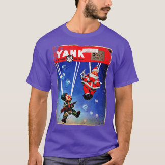 Yank Magazine 1943 WWII Paratroopers Kerstman T-shirt