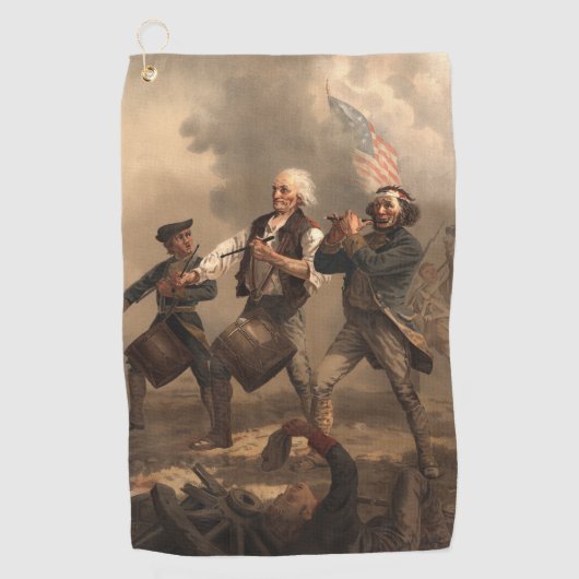 Yankee Doodle en de geest van de Revolutionaire Oo Golfhanddoek (Voorkant)