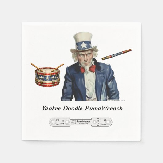 Yankee Doodle PumaSleutel Servet (Voorkant)