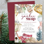 Yankee Swap Cozy Kerstcadeau Exchange Party Kaart